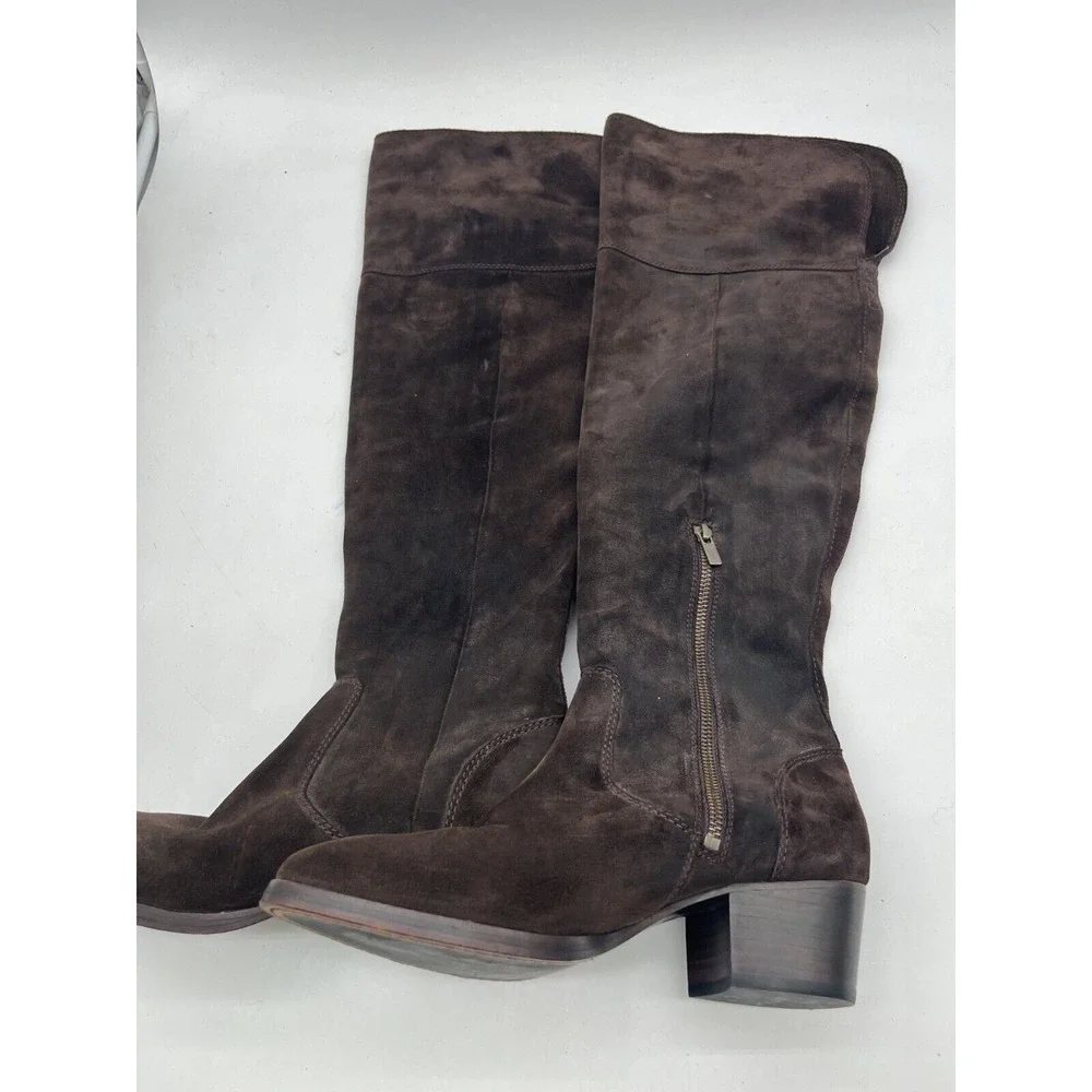 FRYE Cowboy Women's Brown Suede‎ The Over Knee Western Boots Size 6.5M